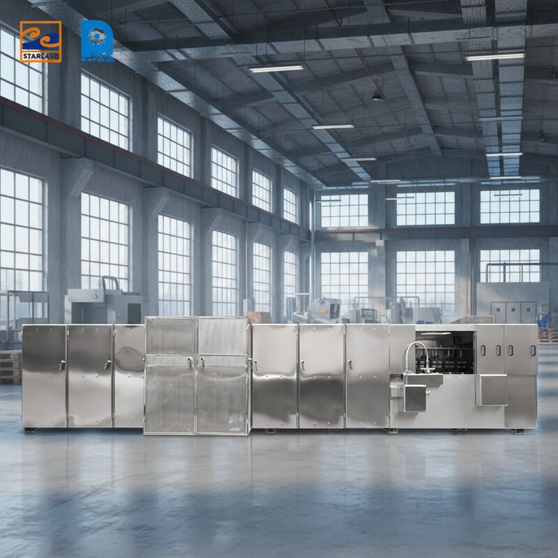 Stainless Steel Monaka Wafer Production Line Powered By Gas And Video Technical Support Providing Consistent Manufacturing