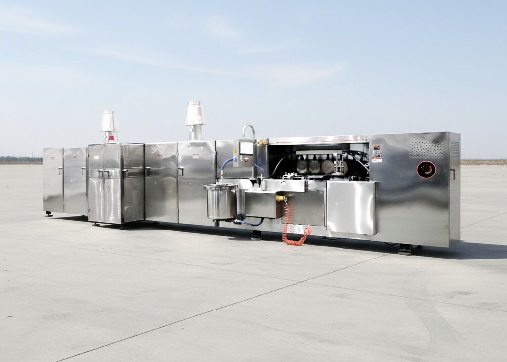 Video Technical Support Wafer Biscuit Production Line Including Gas Temperature Control Digital Display Ensuring Wafer Biscuit Output