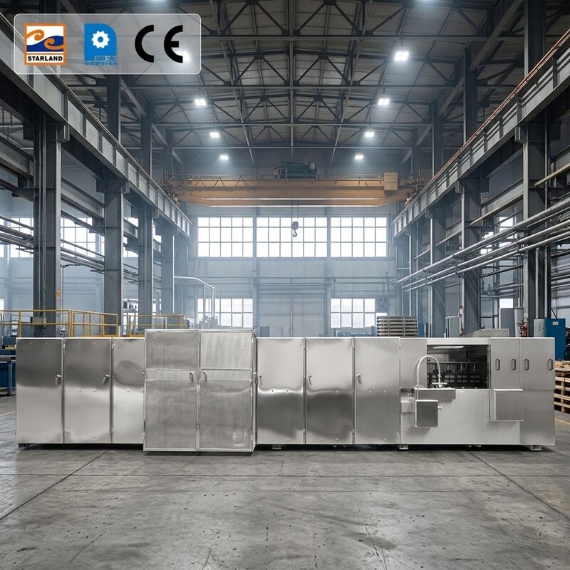 Stainless Steel Monaka Wafer Production Line Including Digital Display Temperature Control Solution For Wafer Biscuit Making