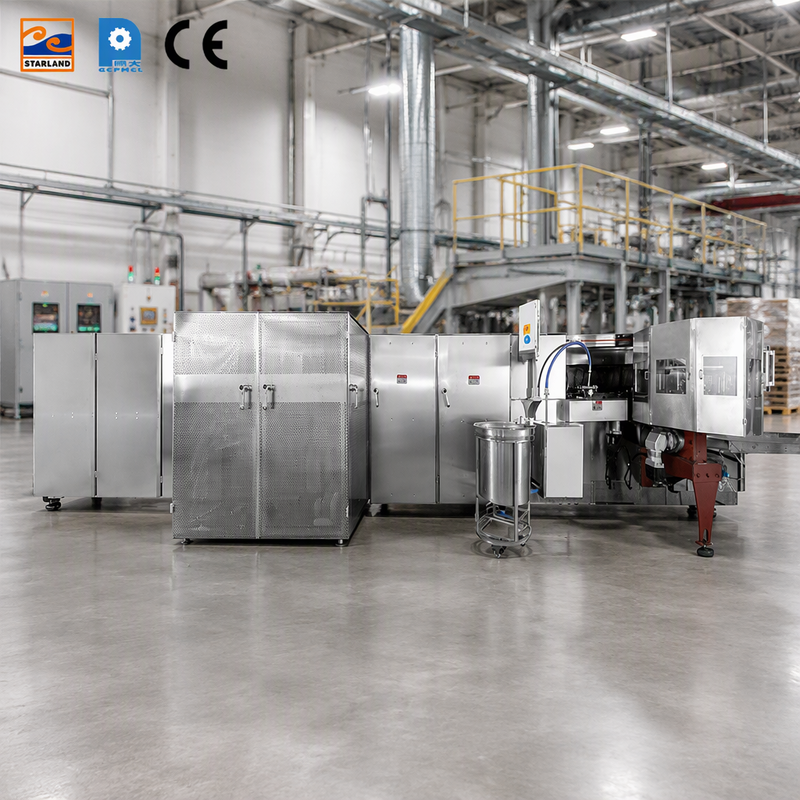 Video Technical Support Waffle Basket Production Line Stainless Steel Construction Equipment for Commercial Food Production