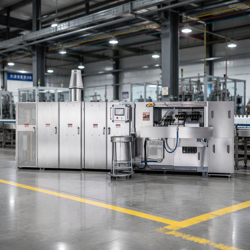 Video Technical Support Wafer Cone Maker Perfect Equipment For Ice Cream Cone