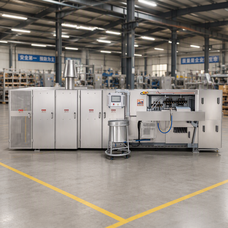 Auto Wafer Cone Machine Featuring Video Technical Support Ideal For Continuous Production Lines
