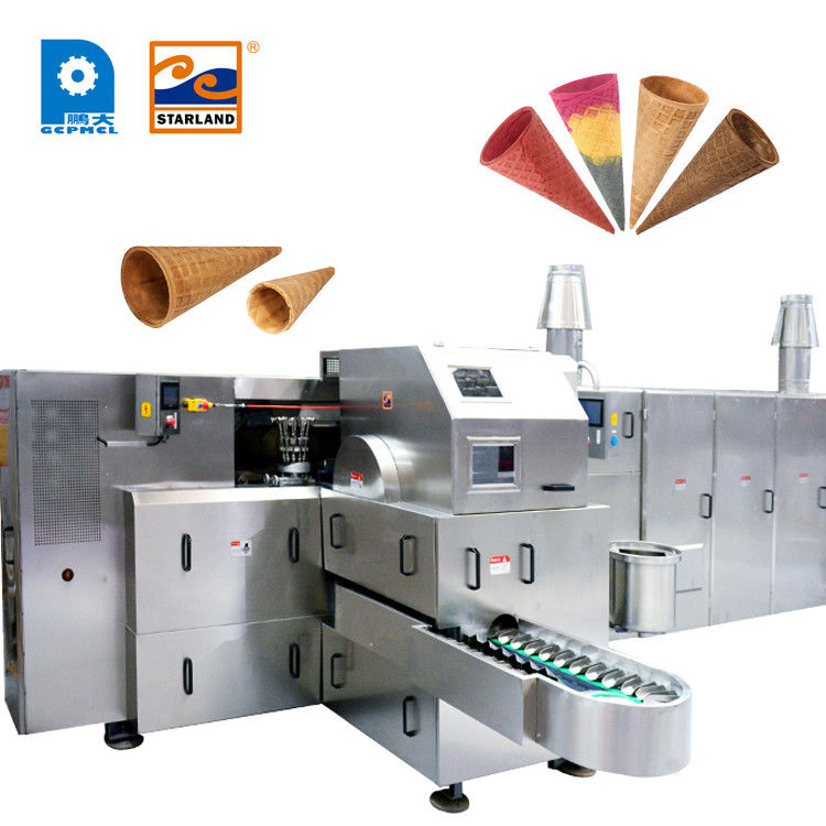 101 Baking Plates Egg Roll Ice Cream Cone Production Line 14000×2300W×2000H