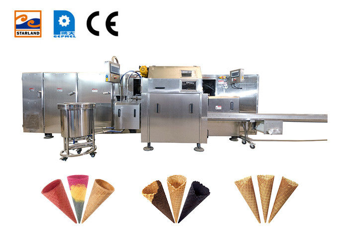 Waffle Cone Production Equipment,Multifunctional Automatic Stainless Steel Material,39 Baking Templates.