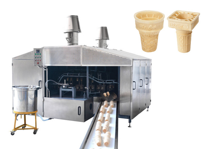 Energr Saving Industrial Waffle Maker 0.75kw Commercial Waffle Cone Machine 3500L x 3000W x 2200H Customized