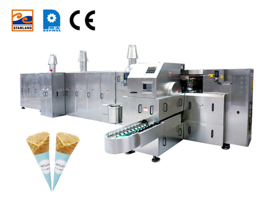Crisp Snow Rolled Sugar Cone Making Machine Automatic Waffle Biscuit Baking
