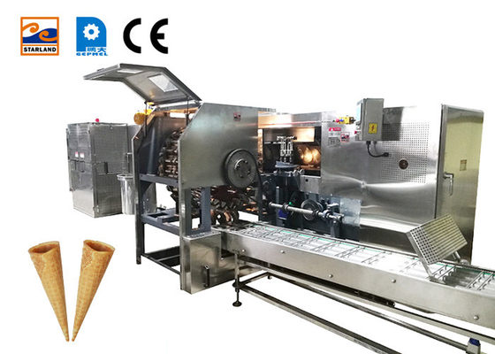 Rolled Sugar Cone Making Machine , Commercial Ice Cream Cone Machine For Sale.