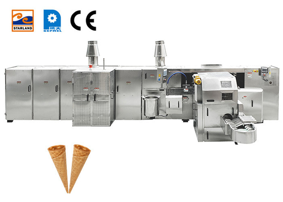 Industrial SS Sugar Cone Production Line Ice Cream Sugar Rolled Cone Baking Machine
