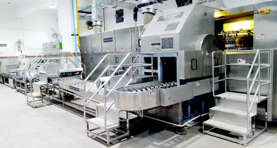 Stainless Steel Ice Cream Cone Production Line High Speed Working 380V