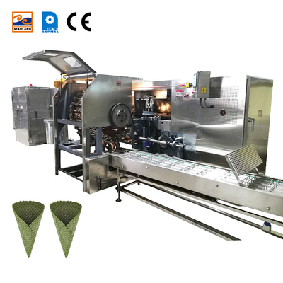 Stainless Steel Multi Function Sugar Cone Baking Machine  PLC Control