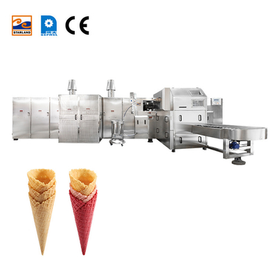 High Stability Ice Cream Cone Maker With Video Technical Support 6200pcs / Hour