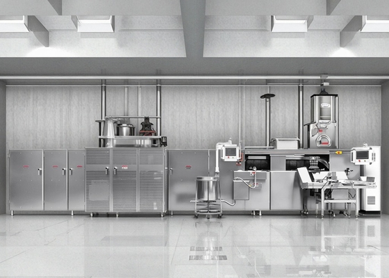 PLC Automatic Deluxe Waffle Roll Production Line Machine