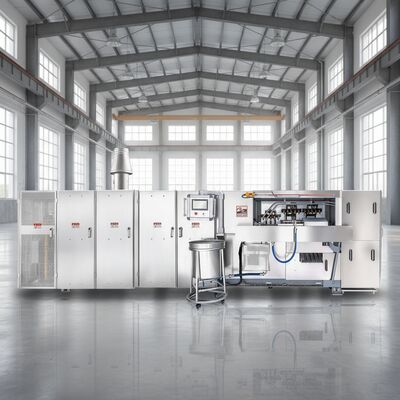 High Flexibility Wafer Cone Production Line With Rolling Station