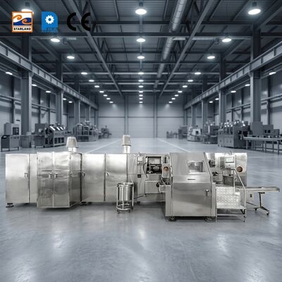 Capacity 1800 PCS / Hour Automatic Barquillo Cone Production Line For Manufacturing