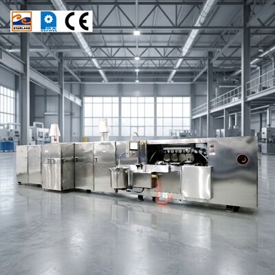 Stainless Steel Wafer Biscuit Production Equipment Integrated With PLC Control System Ensuring Consistent Product Standards