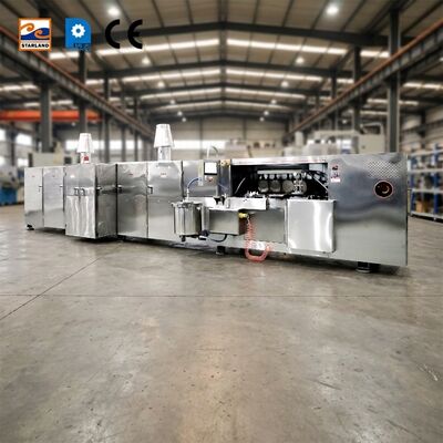 Stainless Steel Obleas Wafer Production Line Featuring PLC Control System And Video Technical Support After Service For Operation