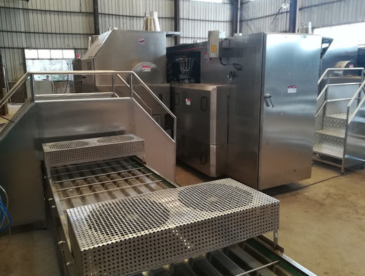 Electric Small Round Bowl Waffle Sugar Cone Production Line For Ice Cream