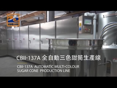 Three color sugar cones