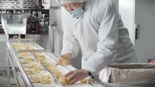 automatic waffle basket production line 2