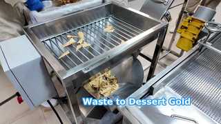 Waffle/Biscuit Miller with Spiral Conveyor